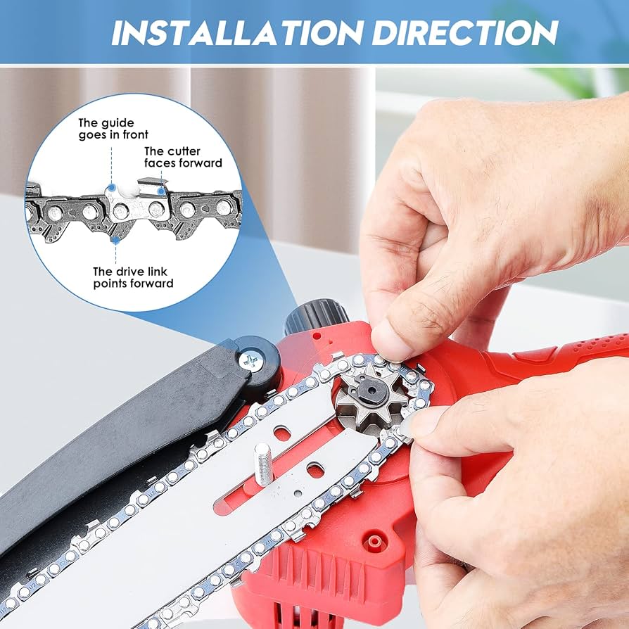 その他 mini Fifchall 2-Pack 6-Inch Mini Chainsaw Replacement Chains